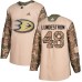 Men Adidas Anaheim Ducks #48 Isac Lundestrom Authentic Camo Veterans Day Practice NHL Jersey