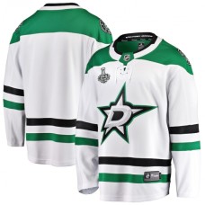 Men Dallas Stars Blank Fanatics Branded White 2020 Stanley Cup Final Bound Away Breakaway Stitched Jersey