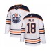 Men Edmonton Oilers #18 James Neal Authentic White Away Hockey Stitched Jersey