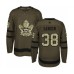 Men Toronto Maple Leafs #38 Rasmus Sandin Authentic Green Salute to Service Hockey Stitched Jersey