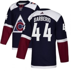 Men Adidas Colorado Avalanche #44 Mark Barberio Authentic Navy Blue Alternate NHL Jersey