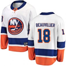 Men New York Islanders #18 Anthony Beauvillier Fanatics Branded White Away Breakaway NHL Jersey