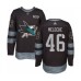 Men San Jose Sharks #46 Nicolas Meloche Authentic Black 1917-2017 100th Anniversary Hockey Stitched Jersey