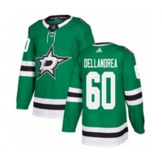 Men Adidas Dallas Stars #60 Ty Dellandrea Premier Green Home NHL Jersey