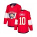 Men Florida Panthers #10 Brett Connolly Authentic Red Home Hockey Stitched Jersey