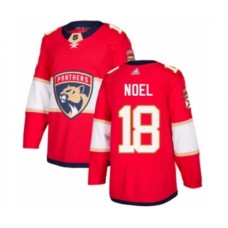 Men Florida Panthers #18 Serron Noel Authentic Red Home Hockey Stitched Jersey