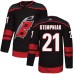 Men Adidas Carolina Hurricanes #21 Lee Stempniak Premier Black Alternate NHL Jersey