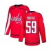 Men Washington Capitals #59 Aliaksei Protas Authentic Red Home Hockey Stitched Jersey