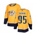 Men Nashville Predators #95 Matt Duchene Authentic Gold Home Hockey Stitched Jersey