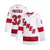 Men Carolina Hurricanes #32 Patrik Puistola Authentic White Away Hockey Stitched Jersey