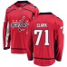 Men Washington Capitals #71 Kody Clark Fanatics Branded Red Home Breakaway NHL Jersey