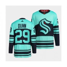 Men Seattle Kraken #29 Vince Dunn Ice Blue 2022-23 Reverse Retro Stitched Jersey