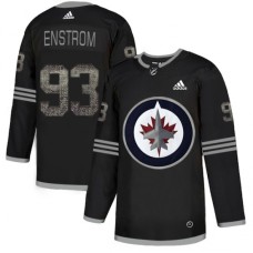 Men Adidas Winnipeg Jets #93 Toby Enstrom Black Authentic Classic Stitched NHL Jersey