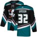 Men Adidas Anaheim Ducks #32 Jacob Larsson Authentic Black Teal Third NHL Jersey