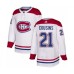 Men Montreal Canadiens #21 Nick Cousins Authentic White Away Hockey Stitched Jersey