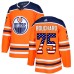 Men Adidas Edmonton Oilers #75 Evan Bouchard Authentic Orange USA Flag Fashion NHL Jersey