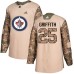 Men Adidas Winnipeg Jets #25 Seth Griffith Authentic Camo Veterans Day Practice NHL Jersey