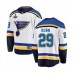 Men St. Louis Blues #29 Vince Dunn Fanatics Branded White Away Breakaway 2019 Stanley Cup Champions Hockey Jersey