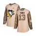 Men Pittsburgh Penguins #13 Brandon Tanev Authentic Camo Veterans Day Practice Hockey Stitched Jersey