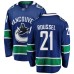 Men Vancouver Canucks #21 Antoine Roussel Fanatics Branded Blue Home Breakaway NHL Jersey