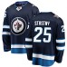 Men Winnipeg Jets #25 Paul Stastny Fanatics Branded Navy Blue Home Breakaway NHL Jersey