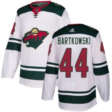 Men Adidas Minnesota Wild #44 Matt Bartkowski Authentic White Away NHL Jersey