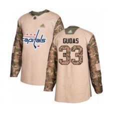 Men Washington Capitals #33 Radko Gudas Authentic Camo Veterans Day Practice Hockey Stitched Jersey