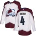 Men Adidas Colorado Avalanche #4 Tyson Barrie White Road Authentic Stitched NHL Jersey