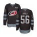 Men Carolina Hurricanes #56 Erik Haula Authentic Black 1917-2017 100th Anniversary Hockey Stitched Jersey