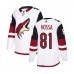 Men Adidas Arizona Coyotes #81 Marian Hossa Authentic White Away NHL Jersey