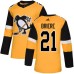 Men Adidas Pittsburgh Penguins #21 Michel Briere Premier Gold Alternate NHL Jersey