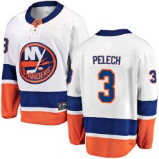 Men New York Islanders #3 Adam Pelech Fanatics Branded White Away Breakaway NHL Jersey