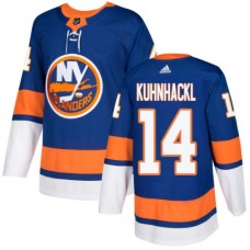 Men Adidas New York Islanders #14 Tom Kuhnhackl Premier Royal Blue Home NHL Jersey