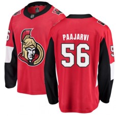 Men Ottawa Senators #56 Magnus Paajarvi Fanatics Branded Red Home Breakaway NHL Jersey