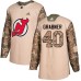 Men Adidas New Jersey Devils #40 Michael Grabner Authentic Camo Veterans Day Practice NHL Jersey