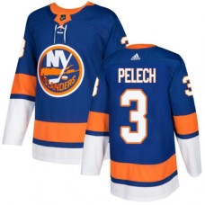 Men Adidas New York Islanders #3 Adam Pelech Premier Royal Blue Home NHL Jersey