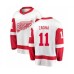 Men Detroit Red Wings #11 Filip Zadina Authentic White Away Fanatics Branded Breakaway NHL Jersey