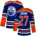 Men Adidas Edmonton Oilers #27 Boyd Gordon Premier Royal Blue Alternate NHL Jersey