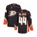 Men Anaheim Ducks #44 Michael Del Zotto Authentic Black Home Hockey Stitched Jersey