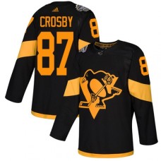 Men Adidas Pittsburgh Penguins #87 Sidney Crosby Black Authentic 2019 Stadium Series Stitched NHL Jersey