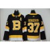 Men Adidas Boston Bruins #37 Patrice Bergeron Black Throwback Authentic Stitched Hockey Jersey