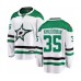 Men Dallas Stars #35 Anton Khudobin Authentic White Away Fanatics Branded Breakaway NHL Jersey