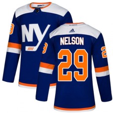 Men Adidas New York Islanders #29 Brock Nelson Premier Blue Alternate NHL Jersey