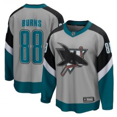 Men San Jose Sharks #88 Brent Burns Fanatics Branded Gray 2020-21 Special Edition Breakaway Player Stitched Jersey