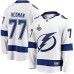 Men Tampa Bay Lightning #77 Victor Hedman Fanatics Branded White 2020 Stanley Cup Final Bound Away Player Breakaway Stitched Jersey