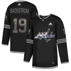 Men Adidas Washington Capitals #19 Nicklas Backstrom Black 1 Authentic Classic Stitched NHL Jersey