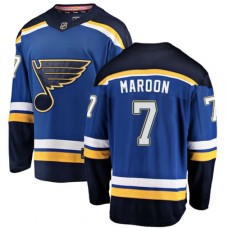 Men St. Louis Blues #7 Patrick Maroon Fanatics Branded Royal Blue Home Breakaway NHL Jersey