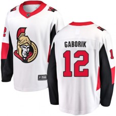 Men Ottawa Senators #12 Marian Gaborik Fanatics Branded White Away Breakaway NHL Jersey