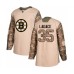 Men Boston Bruins #35 Maxime Lagace Authentic Camo Veterans Day Practice Hockey Stitched Jersey