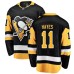 Men Pittsburgh Penguins #11 Jimmy Hayes Authentic Black Home Fanatics Branded Breakaway NHL Jersey